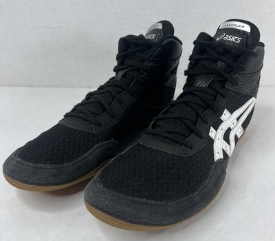 Asics Matflex 7 Black White Mens Wrestling Shoes 1081A051 Size 11 Barely Worn