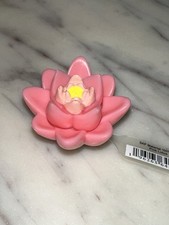 Flor de loto rosa 3D • auténtico jibbitz original • dijes de zapatos cocodrilos