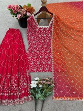 SALWAR KAMEEZ PAKISTANI INDIAN WEDDING PARTY WEAR DRESS BOLLYWOOD SUIT SHARARA