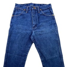 Vintage Wrangler Jeans Mens 31x32 Blue Denim Cowboy Cut Western 13MWZ