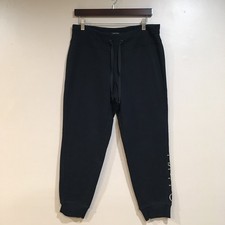 Calvin Klein Performance Logo Graphic Jogger Sweatpants Womens L Black Lounge