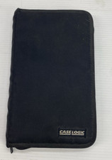Case Logic 24 CD DVD Disc Storage Wallet Binder Black Zippered Carrying Case