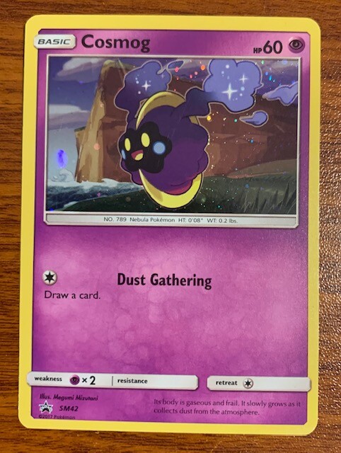 2017 Pokemon Sun & Moon Black Star Promo Cosmog #SM42 Used Free Shipping