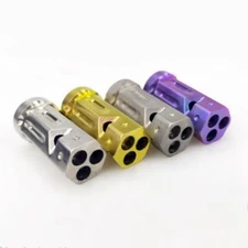 Titanium Alloy 3 Holes Whistle Creative High Frequency Whistle with Compass
