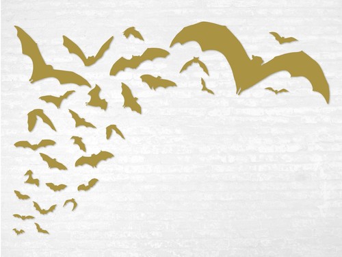 Bats Decal, Flying Foxes Colony, Vinyl Sticker for Cars, Laptops, Halloween Fun - 第 37/39 張圖片