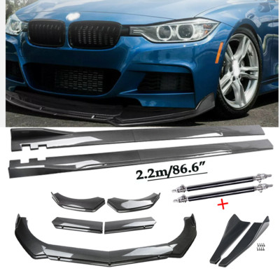 For BMW F10/F11 520i 528i 535i 550i Carbon Fiber Front Bumper Lip Spoiler Body K