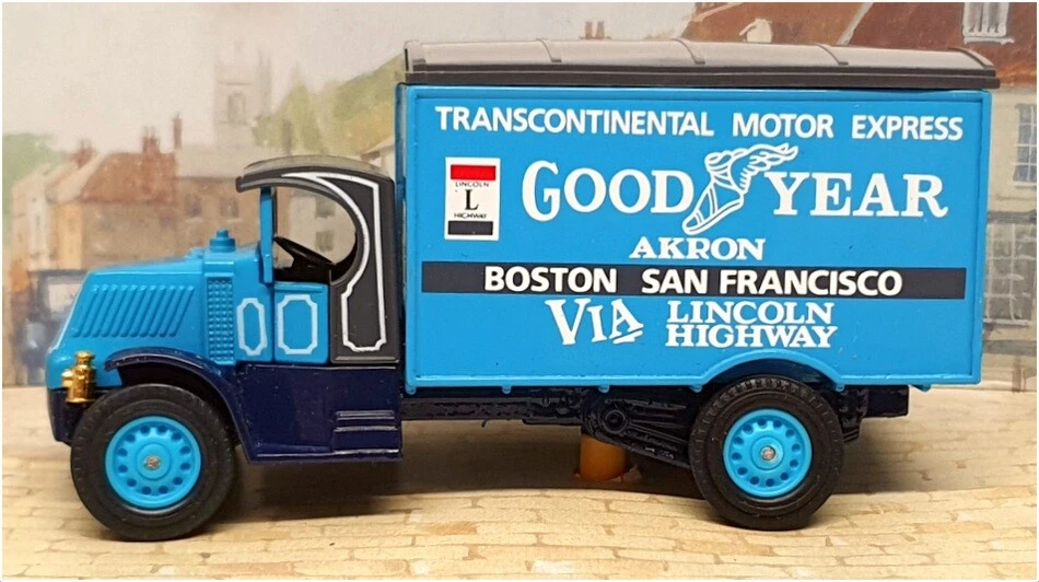Matchbox Appx 10cm Long Diecast Y-33 - 1930 Mack AC Van "Goodyear" - Blue - Изображение 3 из 4