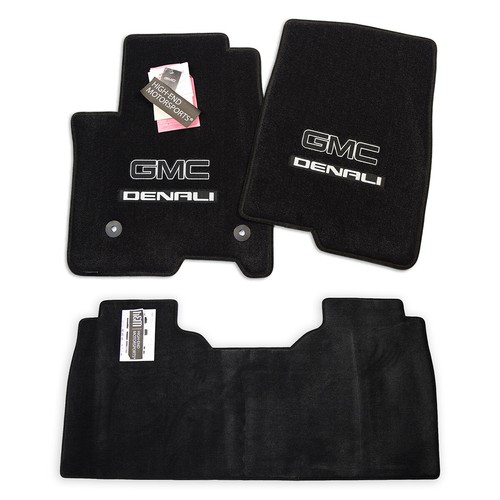 2019 2020 GMC Sierra 1500 DENALI Floor Mats 3pc JET Dual Logos Nice