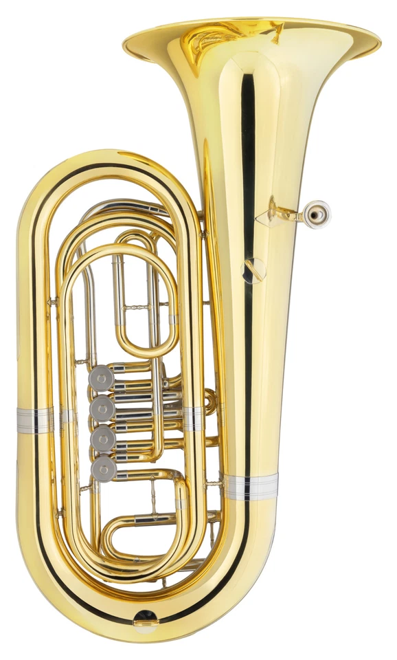 Classic Cantabile T180 3/4 Bb Tuba 4 Ventile Höhe 91 cm robuster Koffer Brass - Bild 2 von 4