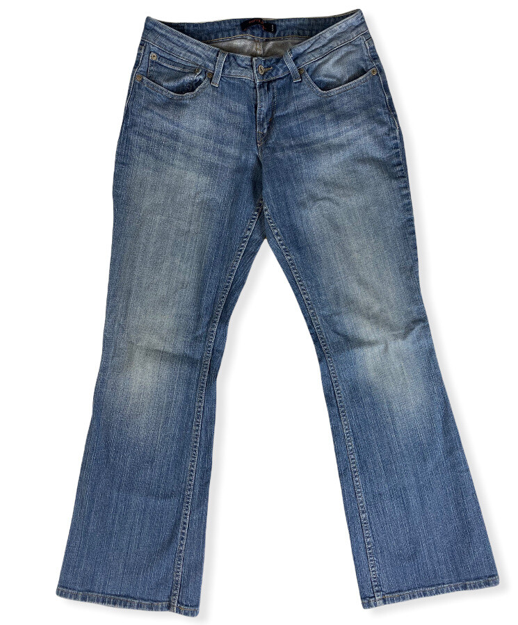 Levis 528 Curvy Cut Jeans Womens Size 13 M Bootcut Flare Leg Stretch Low  30x30