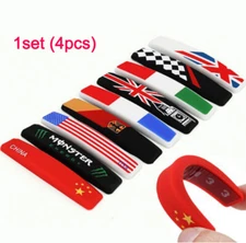 4pcs Car Door Edge Guard Anti Scratch Rubber Strip Anti-collision Protector Trim