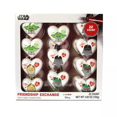 Galerie Valentine's Day Star Wars Friendship Exchange Candy 22ct Yoda C3PO Vader