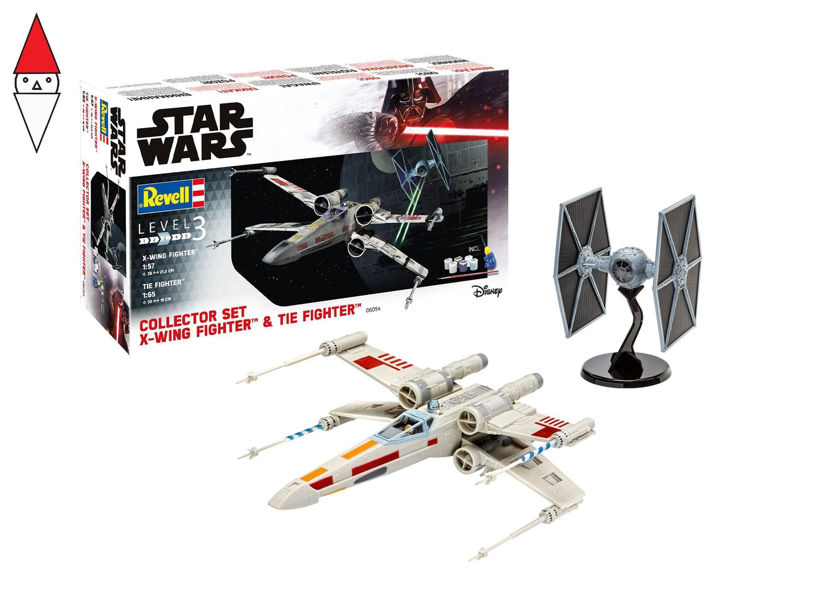 REVELL 1/57 1/65 COLLECTOR SET X-WING FIGHTER AND TIE FIGHTER
