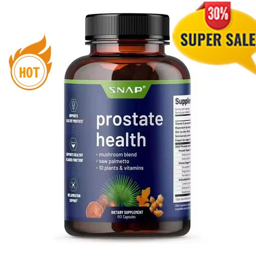 Salud de la próstata con mezcla de hongos sierra palma vitaminas ayuda cápsula - Imagen 6 de 18