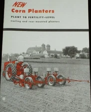 IH McCormick Planters Brochure Mounted 2pt Fast Hitch Trailing Farmall Mid 50's