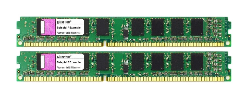 Kingston 8 GB (2x4GB) KVR16N11S8/4 DDR3-1600 PC3-12800 Low Profile   #35564