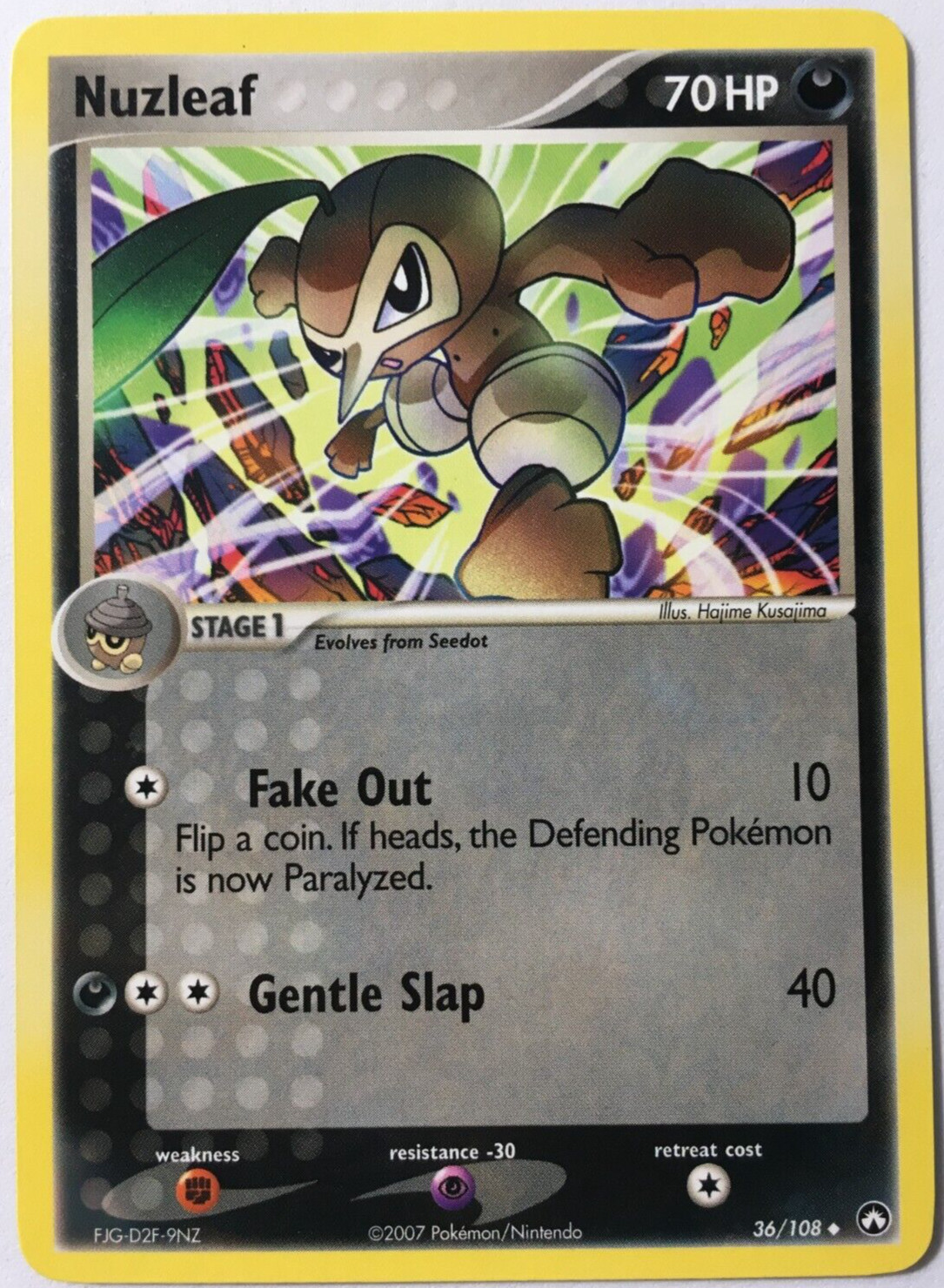 POKEMON NUZLEAF 36/108 EX POWER KEEPERS UNCOMMON NEAR MINT