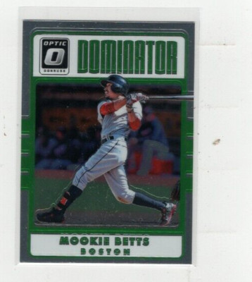 2017 Mookie Betts Donruss Optic Dominator #D4 Free Shipping (E350)
