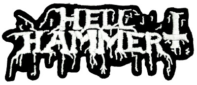 Hellhammer Black Metal Band Applique Embroidered Iron on Patch