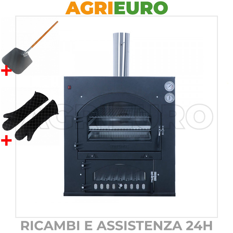 Forno a legna da incasso FONTANA INC80X65QV