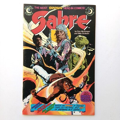 Sabre #4 (1983) Kent Williams Cover, Eclipse Comics, Z 1 VF