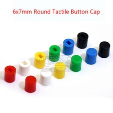 Round Tactile Button Cap For 6x7mm Tactile Switches Push Button Switch Cap Cover