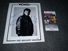 Eric Bischoff Signed 8x10 Jsa Wcw