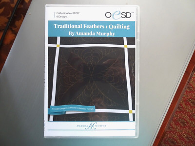 OESD TRADITIONAL FEATHERS 1 QUILTING BY AMANDA MURPHY-SIX DESIGNS-NEW IN BOX