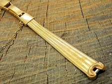 Vintage Forstner NOS Unused Butterfly Clasp Gold Filled Bar End Watch Band