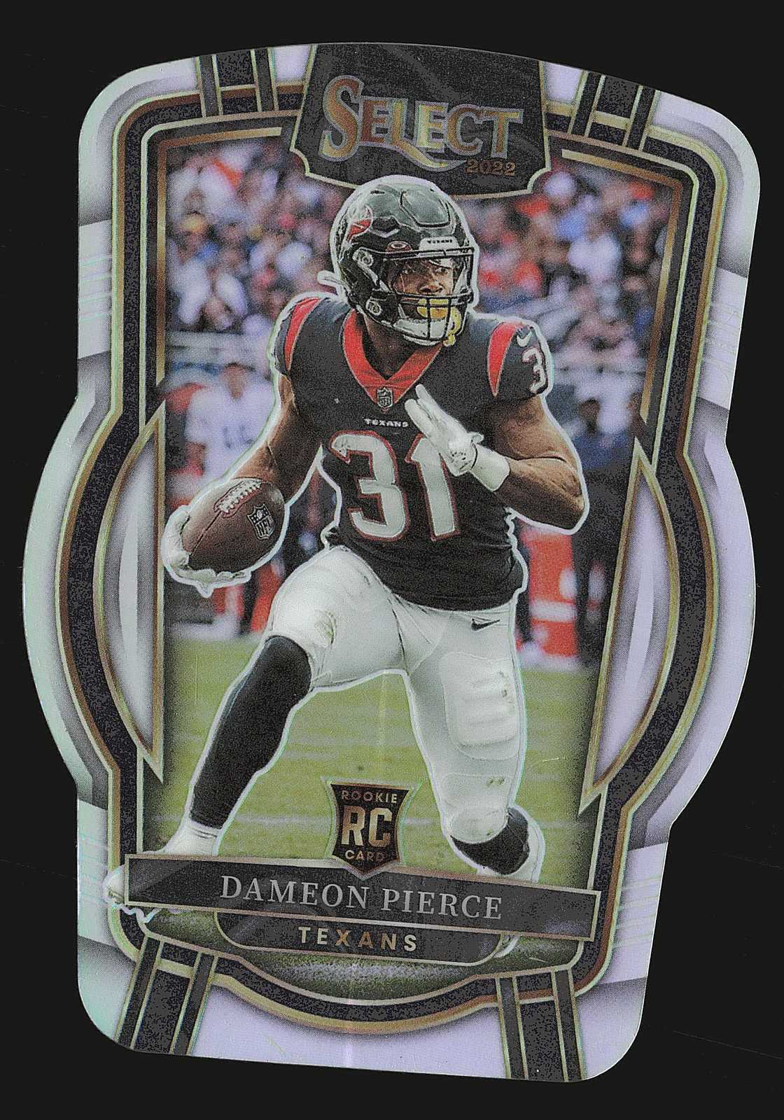 2022 Panini Select #261 Dameon Pierce Silver Prizm Die Cut RC