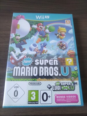 Super Mario Bros.U + Super Luigi Nintendo Wii U SEALED