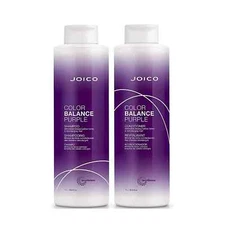 Joico Color Balance Purple Shampoo and Conditioner 33.8oz DUO- eliminates yellow