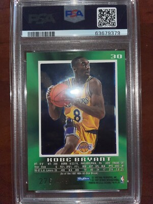 1996-1997 E-X2000 Kobe Bryant Credentials RC PSA 8 Lakers HOF