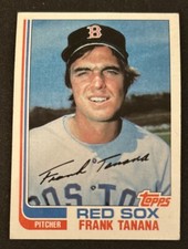 1982 Topps Frank Tanana Baseball Card #792 Red Sox Pitcher VG O/C