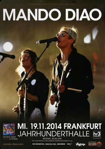 Mando Diao - The Band , Frankfurt 2014 | Konzertplakat | Poster-image