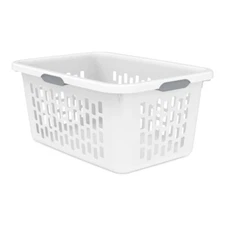Sterilite 2 Bushel Plastic Laundry Basket, Adult, White