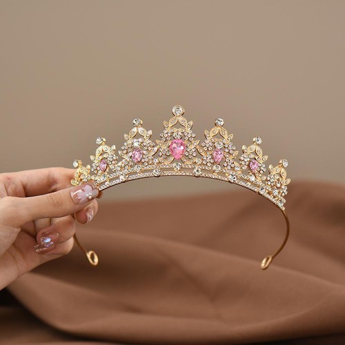 Kinder Prinzessin Krone Diadem, Kristall Haarschmuck für Tanz & Geburtstag Gif - Bild 28 von 30
