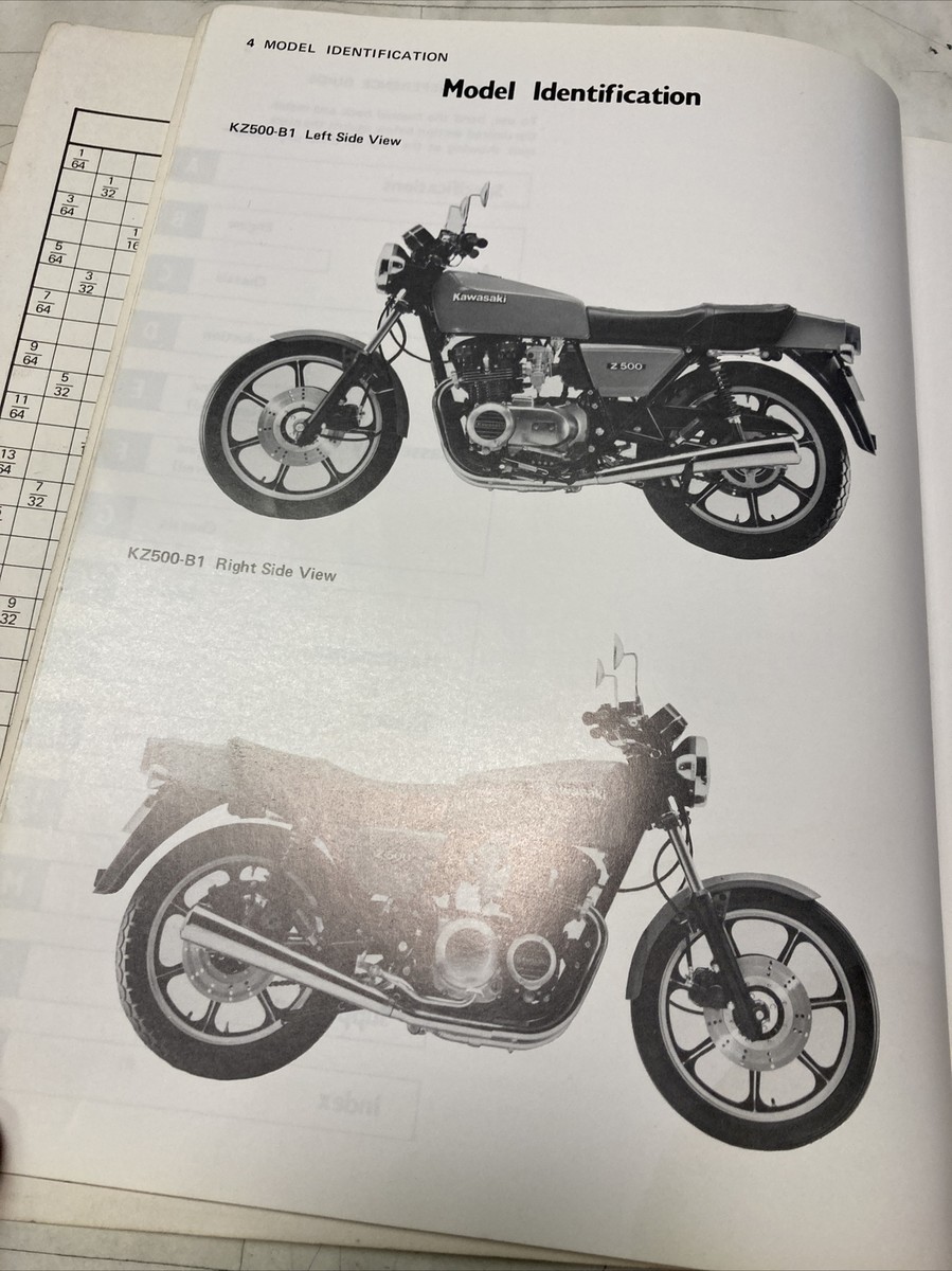 Kawasaki Z Kz 400 500 550 79/81 Review Tecnical Workshop Manual