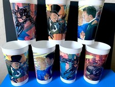 1992 McDONALDS BATMAN RETURNS COLLECTOR CUPS, LOT OF 13