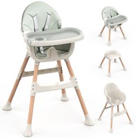 Baby High Chair High Chairs for Babies Toddlers Convertible 4-in-1 Highchairs