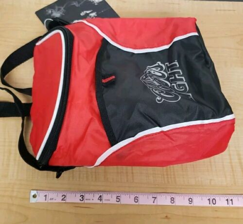 Bolsa de almuerzo aislada ligera Coors enfriador de bebidas con correa para el hombro roja negra - Imagen 11 de 13