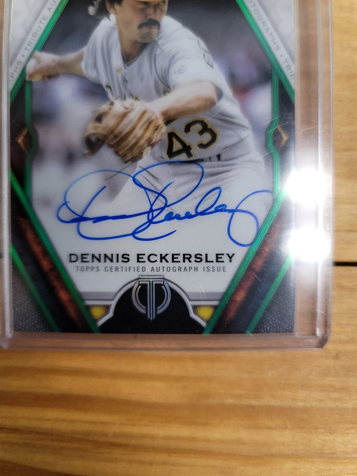 2021 Topps Tribute Dennis Eckersley Autograph Auto #/99 - Image 3 of 4