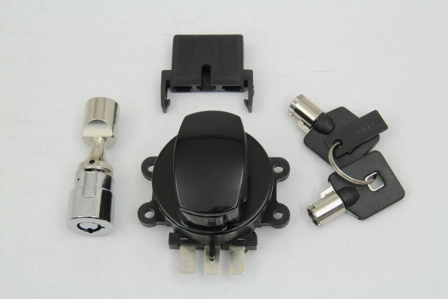 Hinge Ignition Switch Gloss Black for Harley Davidson by V-Twin - Image 2 of 2