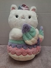FAO Schwarz Glow Brights Toy Cat Mermaid Light Sound Kitty Plush NIT