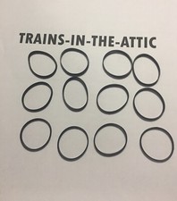 MTH TRACTION TIRE DE-27 PREMIER / RAILKING STEAM SET OF 12 MTH TIRES ACTUAL MTH