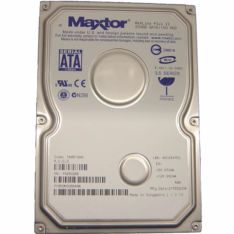 Maxtor 250GB Internal Hard Disk Drives for sale | eBay