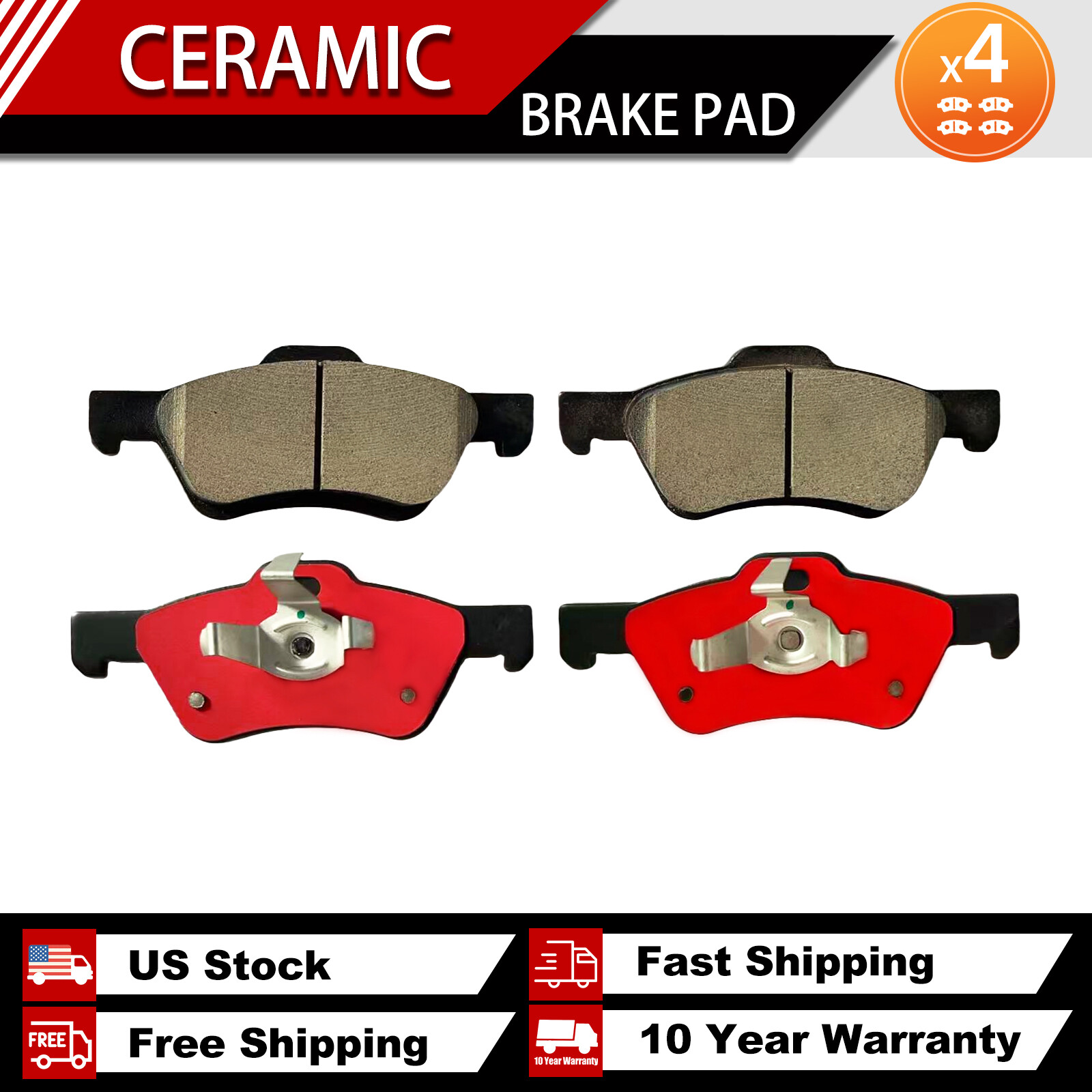 Ford Escape 2005-2012 Front Ceramic Brake Pads D1047