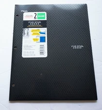 Five Star Plastic Portfolio 2 Pocket Random Color  ( 1 Blue Left) - Mead