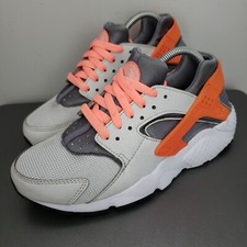 Nike Air Huarache Youth 6Y Pure Platinum Lava Kids Shoes Gray 654280-010