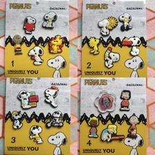 Crocs Handmade jibbitz 5pc peanuts snoopy Joe Cool woodstock shoe charms set